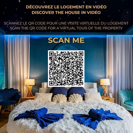 Lit Rond Tres Grand Et Confortable - Garage Possible Ou Parking Gratuit Rue - Gare 2 Min Et Ville 4 Min En Tram - Ciel Etoile - Netflix Videoprojecteur - Luxe Et Evasion Strasbourg Luaran gambar